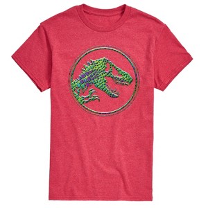 Men's - Jurassic Park - Reptile Texture Coin Logo- Men's Short Sleeve Graphic T-Shirt Short Sleeve Graphic T-Shirt - 1 of 4