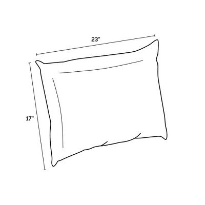 Sapphire Blue Rectangular Outdoor Pillow Back Cushion