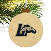 Longwood Secondary Logo Wood Christmas Tree Holiday Ornament - 4 of 4