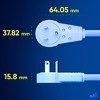 Maximm Cable 360° Rotating Flat Plug Extension Cord, 3 Prong Power Cord UL Certified - 4 of 4