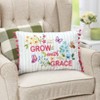 The Lakeside Collection Religious Cross Butterflies Embroidered Decorative Pillows - 4 of 4