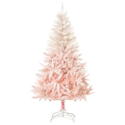 Homcom 7ft Unlit Spruce Artificial Christmas Tree With Realistic ...