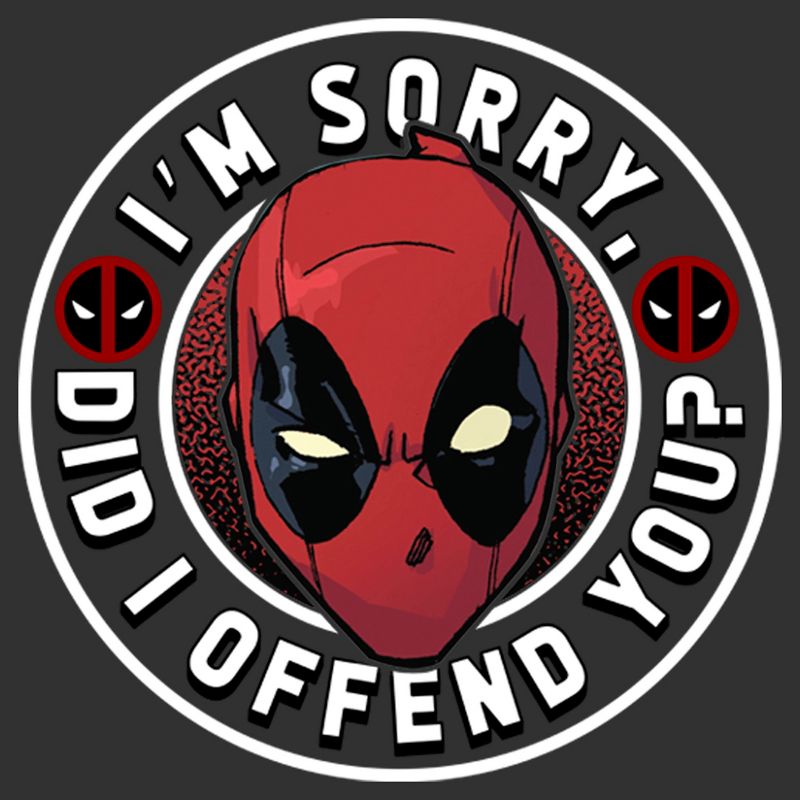 Men's Marvel Deadpool I'm Sorry Did I Offend You? T-Shirt, 2 of 6