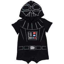 Star Wars Darth Vader Chewbacca Stormtrooper 3 Pack Hooded Costume Long Sleeve Bodysuit 
