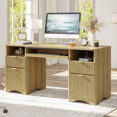 Bestier 59 inch Office Desk,  Computer Desk with 4 Drawers