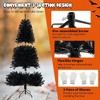 Resenkos 6-Ft Black Artificial Halloween Christmas Tree with Spooky Sounds - Black - 2 of 4