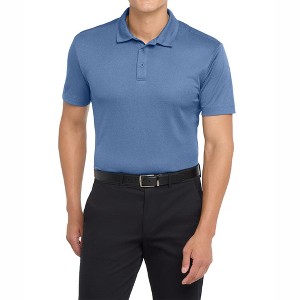 Mafoose Men's Short Sleeve Heathered Moisture-Wicking Silk Touch Performance Polo Shirt - 1 of 4