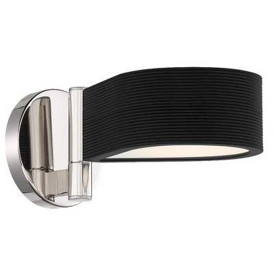 George Kovacs Lighting Side Step 1 - Light Sconce in  Coal/Polished Nickel