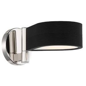 George Kovacs Lighting Side Step 1 - Light Sconce in  Coal/Polished Nickel - 1 of 1