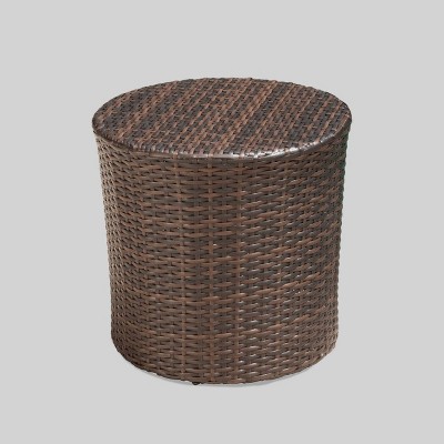 Charleston 3-Piece Brown Wicker Outdoor Stacking Chair Set
