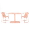 Infurnic Patio Seating Sets Modern Outdoor Furniture Set Featuring Unique Design,Perfect for Gardens, Living Spaces, Pink, 21.25"*20.75"*29.75" - 2 of 4