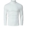 Clearlove Men’s Stretch Muscle Fit Turtleneck Long Sleeve Knit T-Shirt Slim Casual Essential - 2 of 4