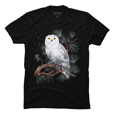Men's Design By Humans Snowy By littleclyde T-Shirt