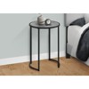 FONTOI Round 18.25" Side Table, Bedside Table Marble-Look Finish, Snack Stand, Sofa Side Table for Living Room, Bedroom, Grey, 18.25"*24"*18.25" - 4 of 4