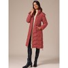 INSPIRE CHIC Women's Winter Hooded Zip Up Down Stand Collar Long Puffer Coat - 2 of 4