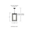 Capital Lighting Aiden 1 - Light Pendant in  Black - 4 of 4