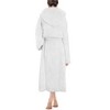 PAVILIA Women Hooded Plush Soft Robe, Fluffy Warm Fleece Faux Shearling Shaggy Bathrobe - 2 of 4
