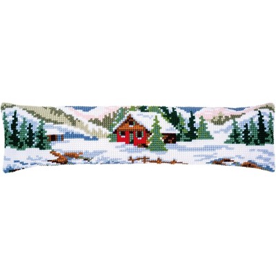 Vervaco Draft Stopper Counted Cross Stitch Kit 32"X8"-Winter Scenery