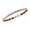 Ross-Simons 16.00 ct. t.w. Emerald-Cut Garnet Tennis Bracelet in Sterling Silver - 3 of 4