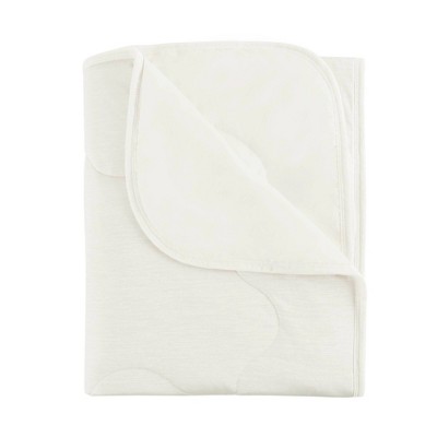 Ivory Lightweight Cooling Knit Throw Blanket