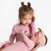 Bellabu Bear Baby Dusty Rose Bamboo Convertible Footie - 4 of 4