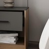 GlasFlength Nightstands Modern Nightstand Bedroom Nightstand Bedside Table with Drawer Open Shelf for Living Room, Multicolored, 15.9"*19.7"*19.7" - 4 of 4