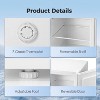 ZAFRO 3.0 Cu.ft Small Upright Freezer, Compact with Removable Shelves, Adjustable Thermostat, Reversible Door, Quiet for Home/Office, White - 3 of 4