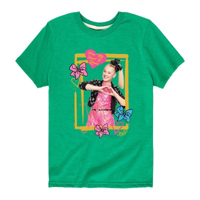 Boys' JoJo Siwa Jojo Love Short Sleeve Graphic T-Shirt - Kelly Green - X-Large