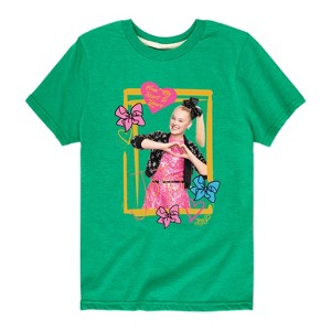 Boys' JoJo Siwa Jojo Love Short Sleeve Graphic T-Shirt - Kelly Green - X-Large - 1 of 4