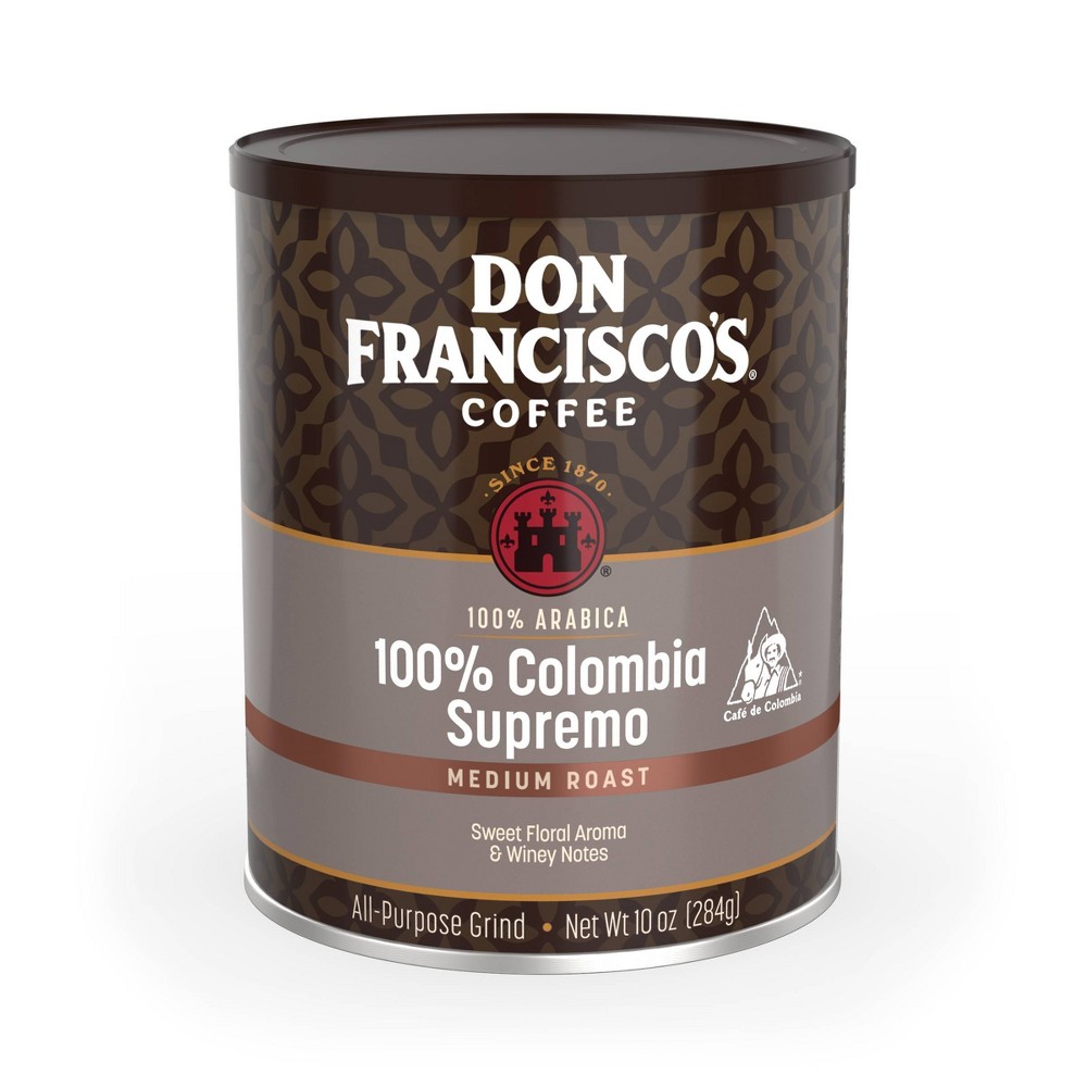 Don Francisco's 100% Colombia Supremo Medium Roast Ground Coffee - 10oz