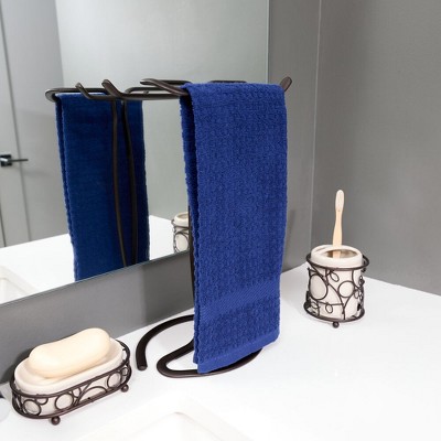 Bronze Freestanding U-Shape Steel Towel Holder