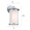 Kichler Lighting Lombard 1 - Light Wall Light in  Brushed Aluminum - 3 of 4