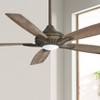 52" Minka Aire Modern Indoor Ceiling Fan with LED Light Remote Control Heirloom Bronze for Living Room Kitchen Family Home Office - 2 of 4