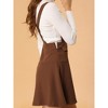 INSPIRE CHIC Women's Adjustable Straps Flared Mini Suspender Skirts - 2 of 4