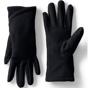 Lands' End Women's Anyweather Fleece EZ Touch Screen Gloves - 1 of 2