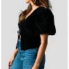 Women's Nora Velvet Tie Top - Sofie the Label - 2 of 3