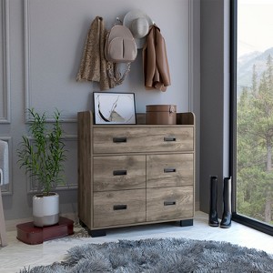 NicBex Dresser for Bedroom with 5 Drawers,Mordern Storage Cabinet with Open Shelf for Living Room,Dining Room,Hallway - 1 of 4