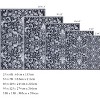 Foldable Indoor Area Rug - Washable, Thin, Retro Floral Accent, Non-Slip Carpet Mat - 2 of 4