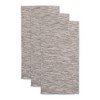 Design Imports Leather Brown/Off-White Tonal Recycled Cotton Waffle Dishtowel Set/3 - 3 of 4
