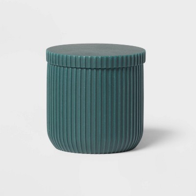 Ribbed Glass Canister Black - Threshold™ : Target