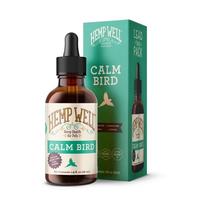 Hemp Well Calm Bird Oil to Support Bird Temprament - 2 oz.