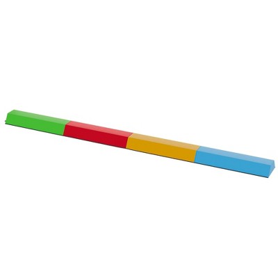 Multi-Color PVC Foam Exercise Mat and Balance Beam Set