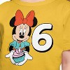 Girls' - Disney - Minnie Birthday 6 Short Sleeve Graphic T-Shirt - 2 of 4