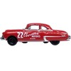 1949 Oldsmobile Rocket 88 Coupe #22 "Overseas Motors Atlanta" Red 1/87 (HO) Scale Diecast Model Car by Oxford Diecast - 2 of 3