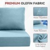 Buenhomino 6-inch Outdoor Cushion Set, 24"x24" Replacement Water Resistant Zippered Cushion for Chairs,8 Colors - 3 of 4