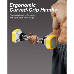 Hachikikio Adjustable Dumbbell Set 22 - 66 lbs with Dynamic Swing Resistance, Adjustable Weight Dumbbells for Arm, Core & Chest Training - 1 of 4