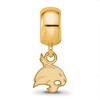 Black Bow Jewelry 14k Yellow Gold Plated Sterling Silver Texas State Bobcats NCAA Bead Charm - 3 of 4
