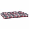 vidaXL Chair Cushion Outdoor Patio Pallet Seat Cushion Sofa Chair Pad Fabric - Red Check Pattern 47.2" x 31.5" x 4.7" - 4 of 4