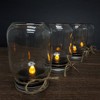 LumaBase Extra-Large Battery-Operated Tea Lights with Remote Control, Black - Set of 4 - 4 of 4