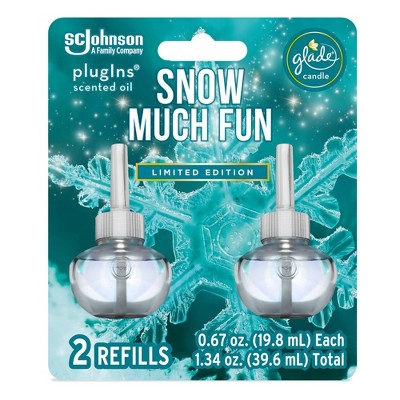 Glade PlugIns Scented Oil Air Freshener Refills Snow Much Fun - 2ct/1.34oz